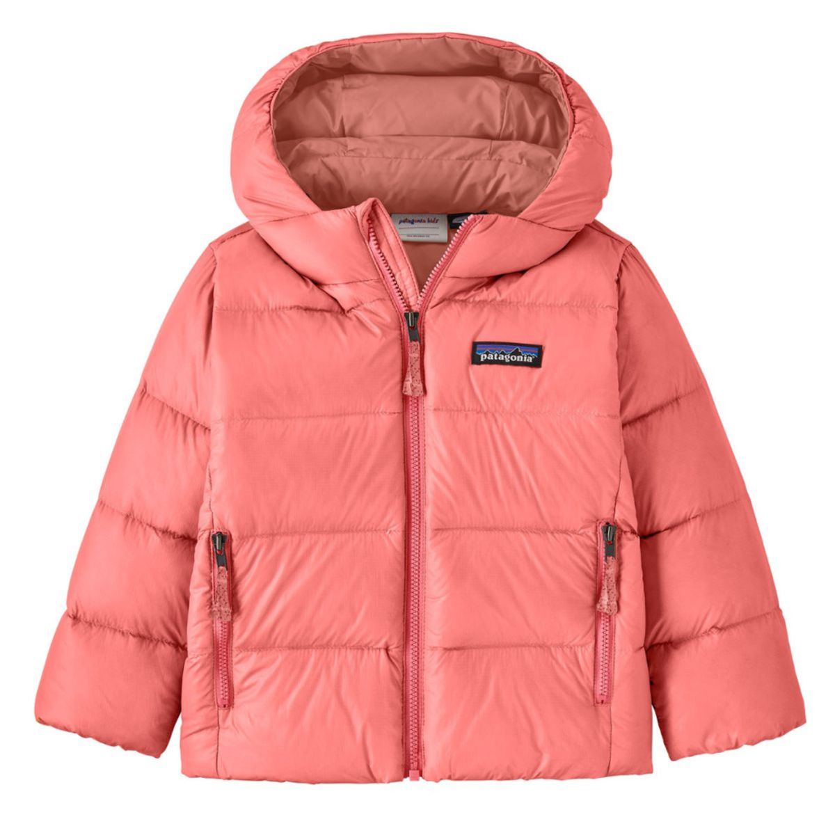 Patagonia Baby Hi-Loft Down Sweater Hoody Sparkle Pink