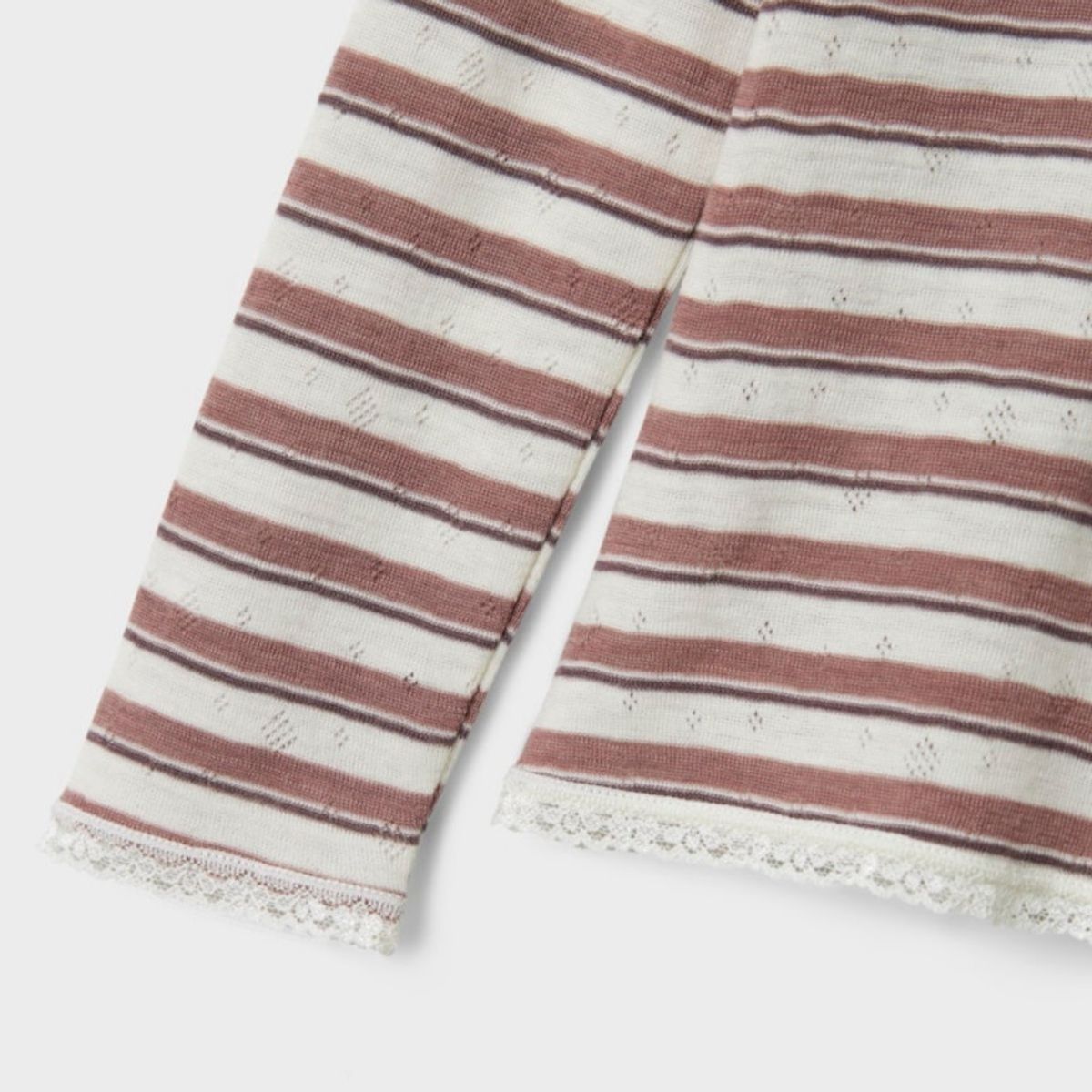 Name It - Trøye Ull Jr Wang Stripe Antler/ Snow White