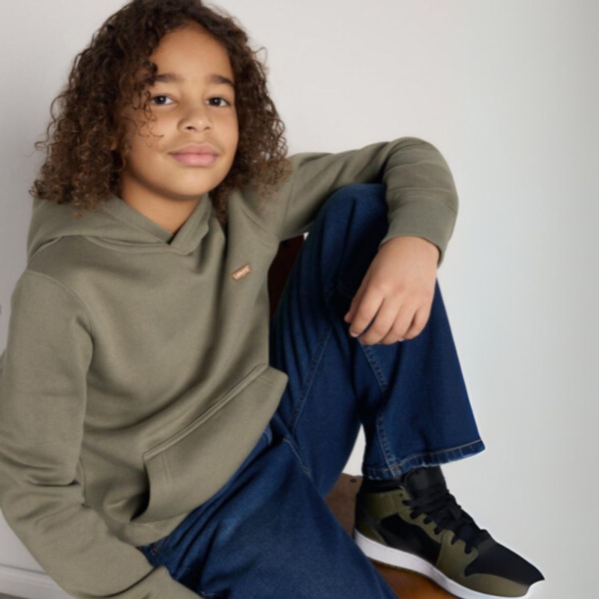 Levi's - Hettegenser LVB Mini Batwing Hoodie Deep Lichen Green