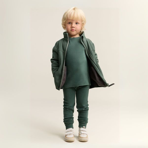 Hovedbilde Gullkorn - Jona Fleece-sett Dyp Grønn