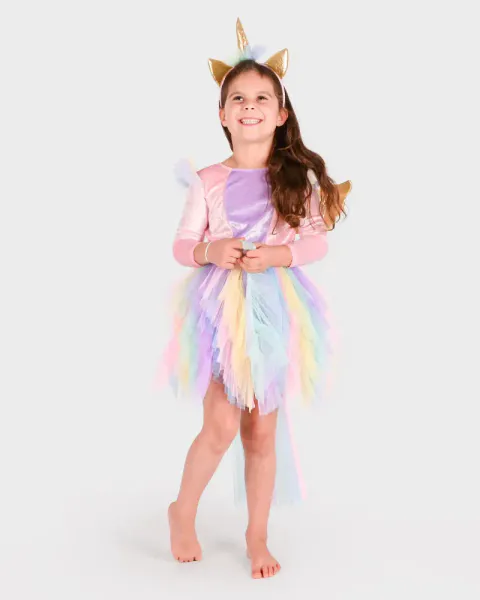 Hovedbilde Den Goda Fen - Kostyme Enhjørning Kjole og diadem