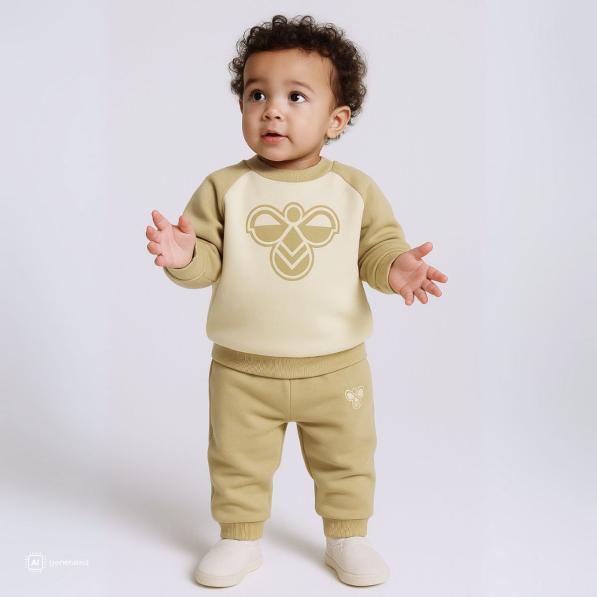 Hummel - Joggedress 2-delt Mini Reg Bumble Set Cornstalk
