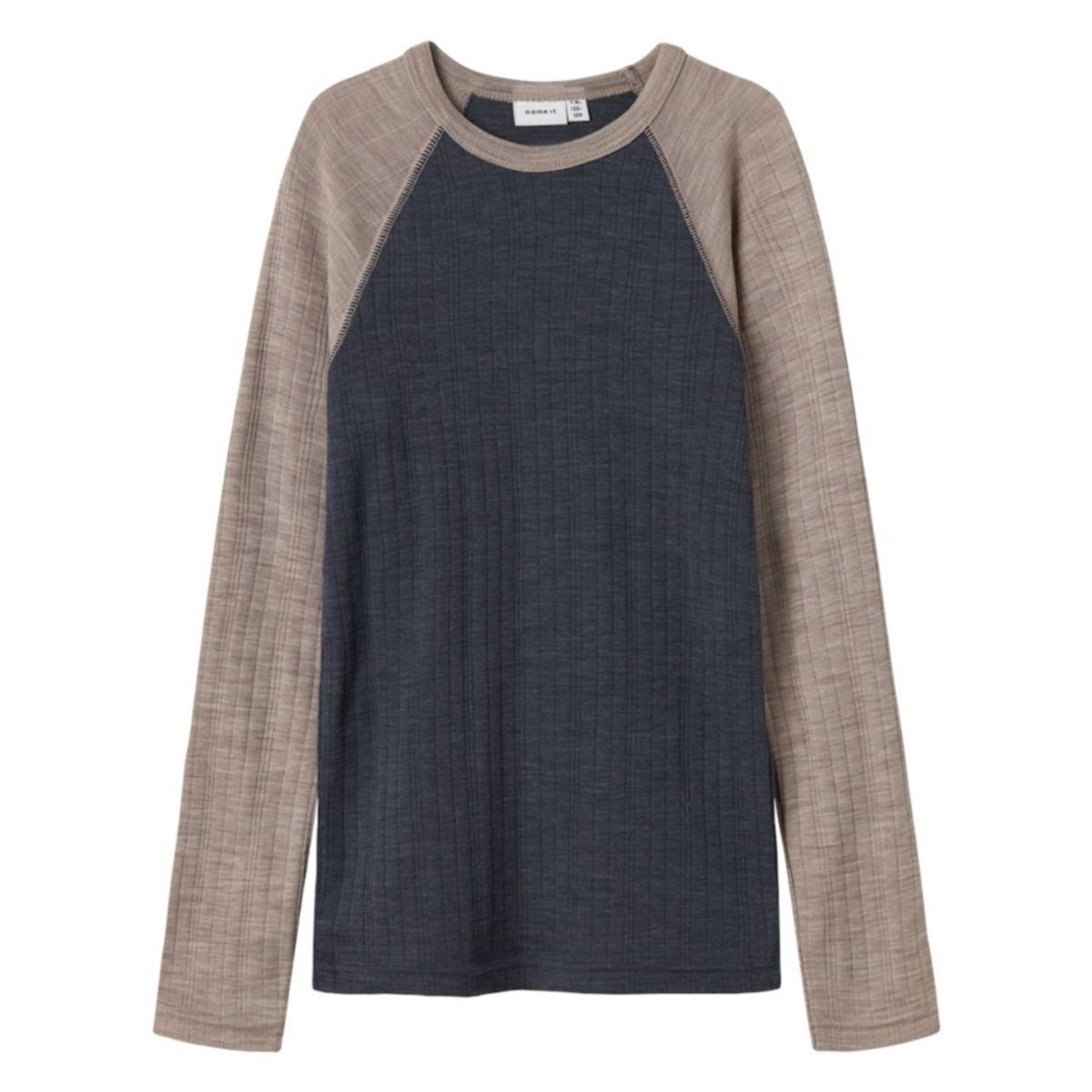 Name It - Trøye Ull Jr Wang Raglan Ombre Blue/ Satellites