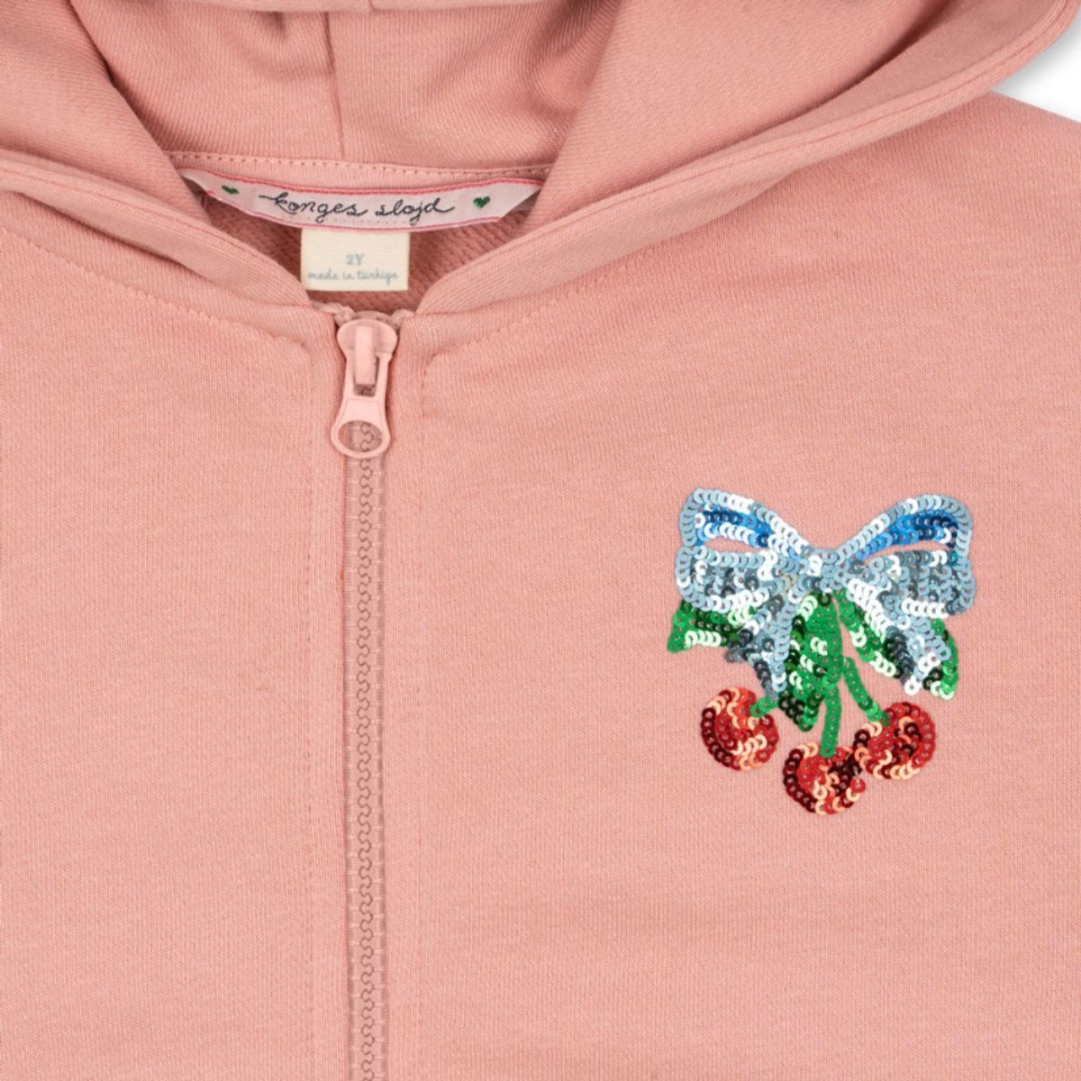 Konges Sløjd - Hettegenser Zip Lou Mellow Rose