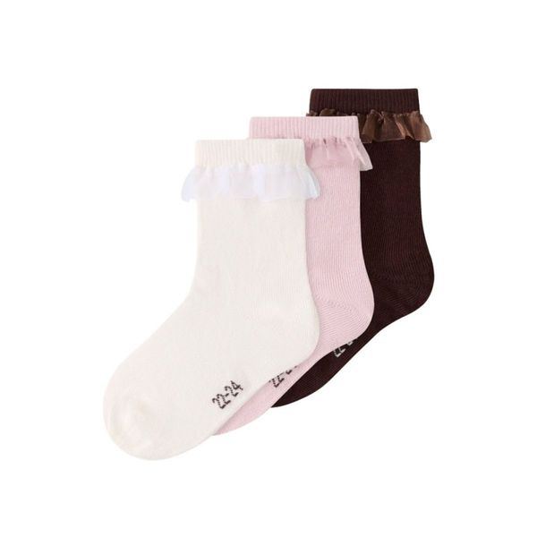Hovedbilde Name It - Sokker 3-pk Flocka Burnished Lilac/ ...