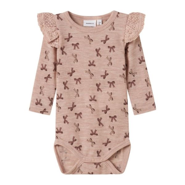 Hovedbilde Name It - Body Ull Wang Bows Shadow Gray 