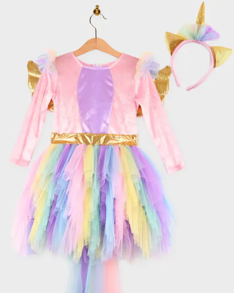 Hovedbilde Den Goda Fen - Kostyme Enhjørning Kjole og diadem