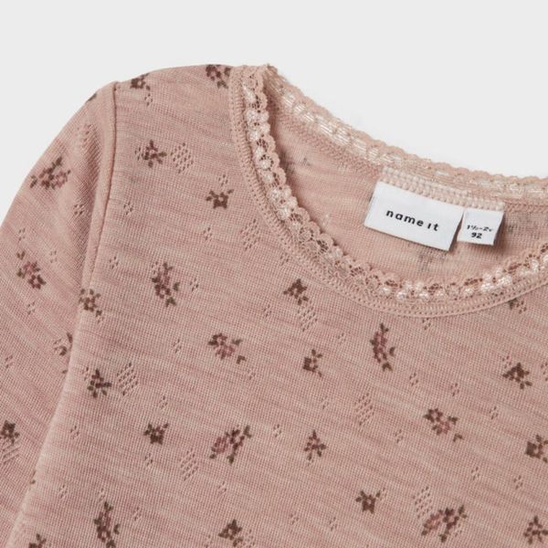Hovedbilde Name It - Body Ull Wang Small Flowers Shadow Gray ...